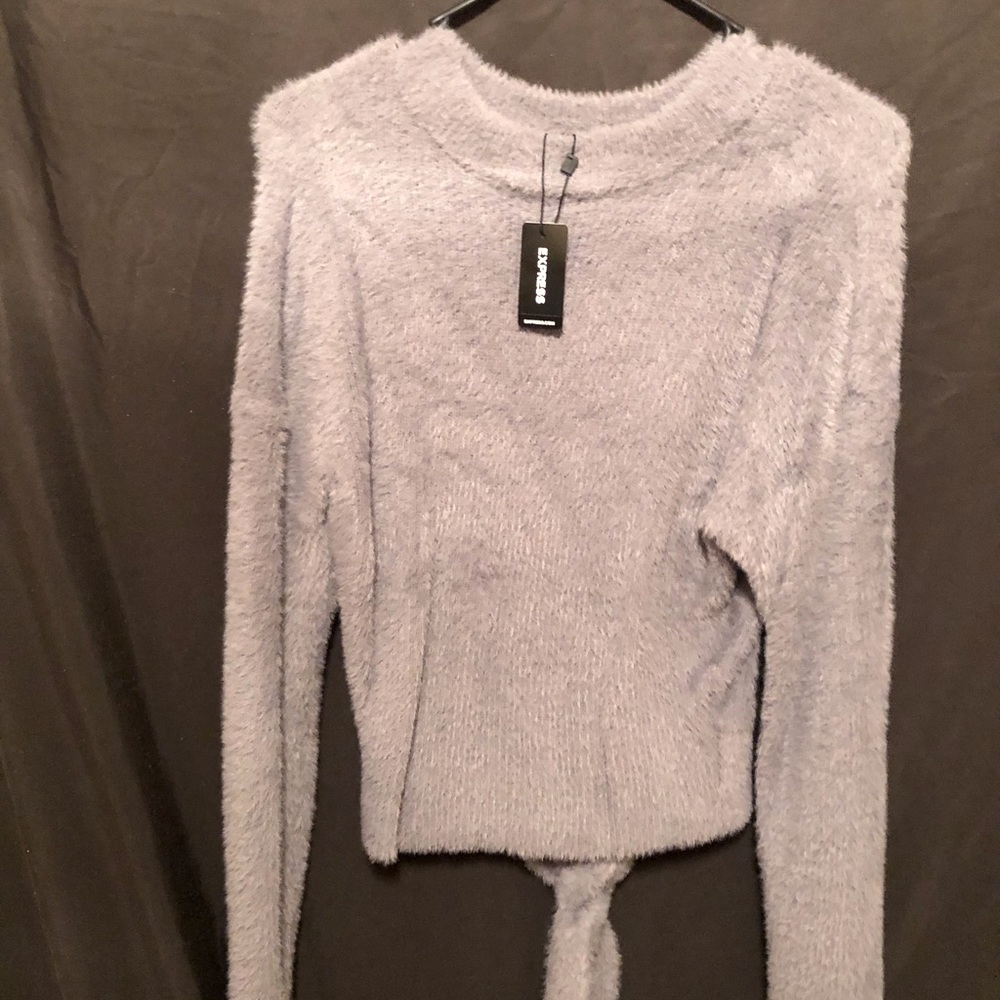 Express tie from sweater